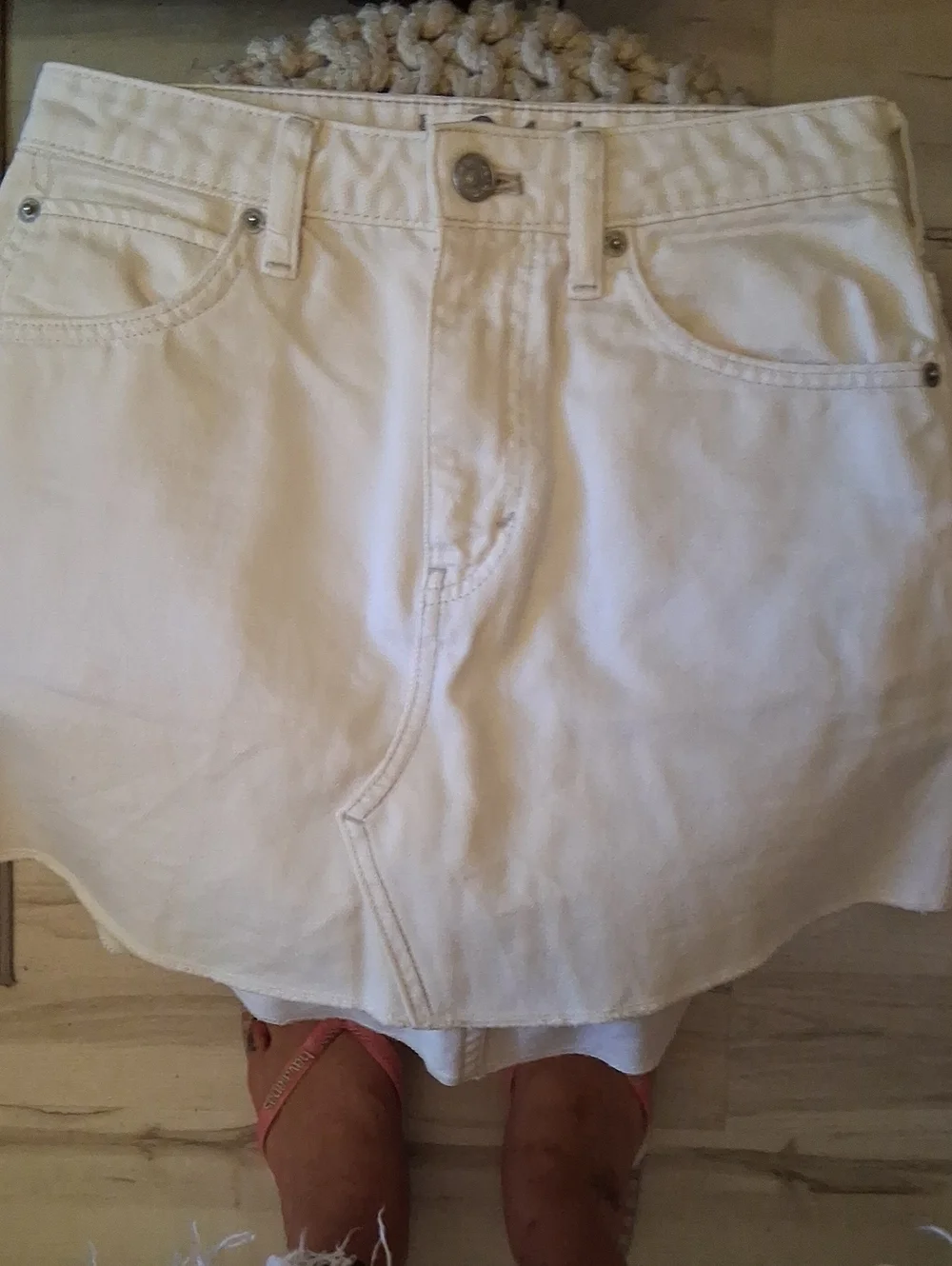 Free People Jean Skirt Size 24